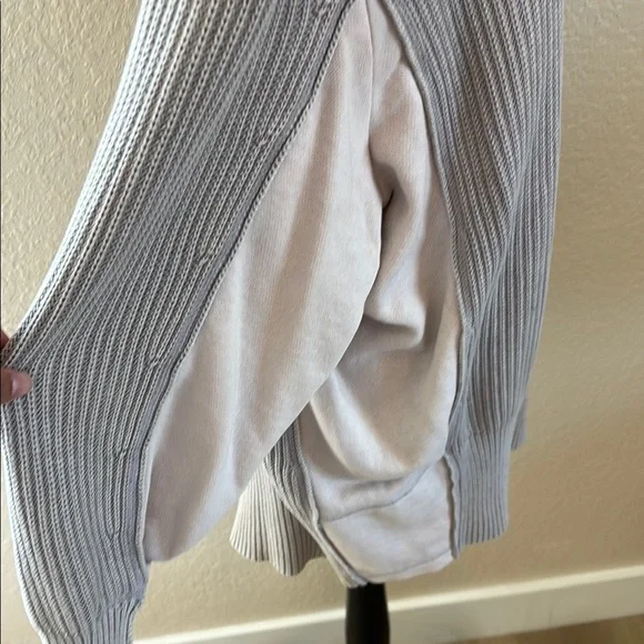 Free People City Of Stars Boat Neck Knit Peep Shoulder Sweater - Picture 5 of 8